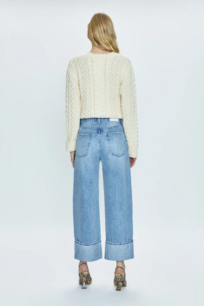 PISTOLA Ryder High Rise Cuffed Straight
