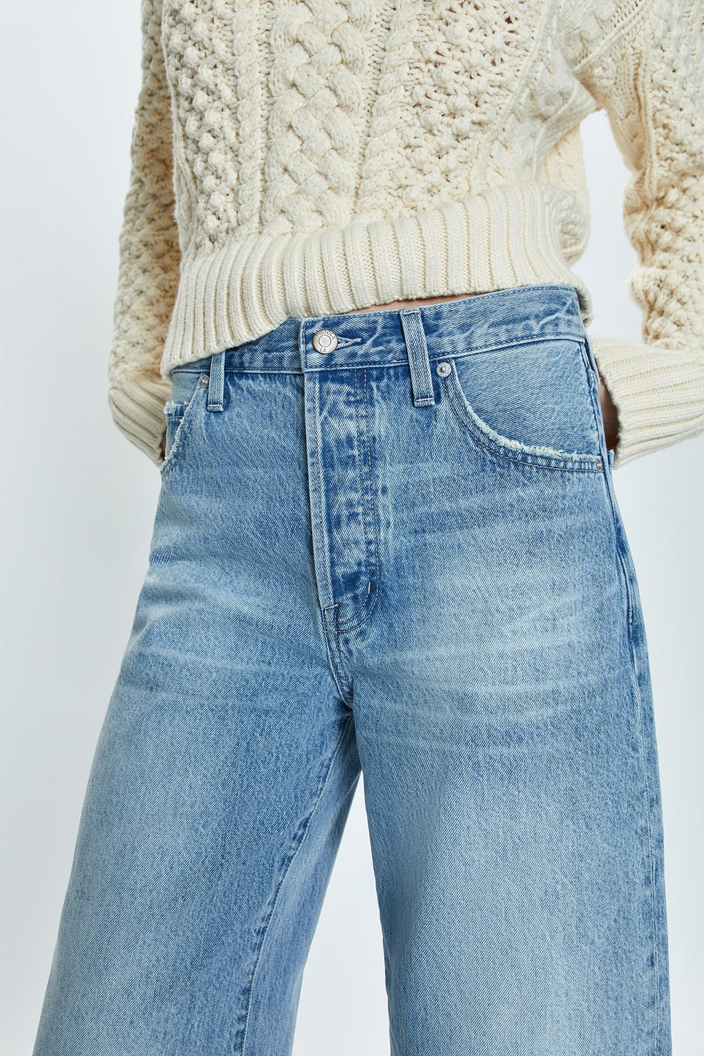PISTOLA Ryder High Rise Cuffed Straight