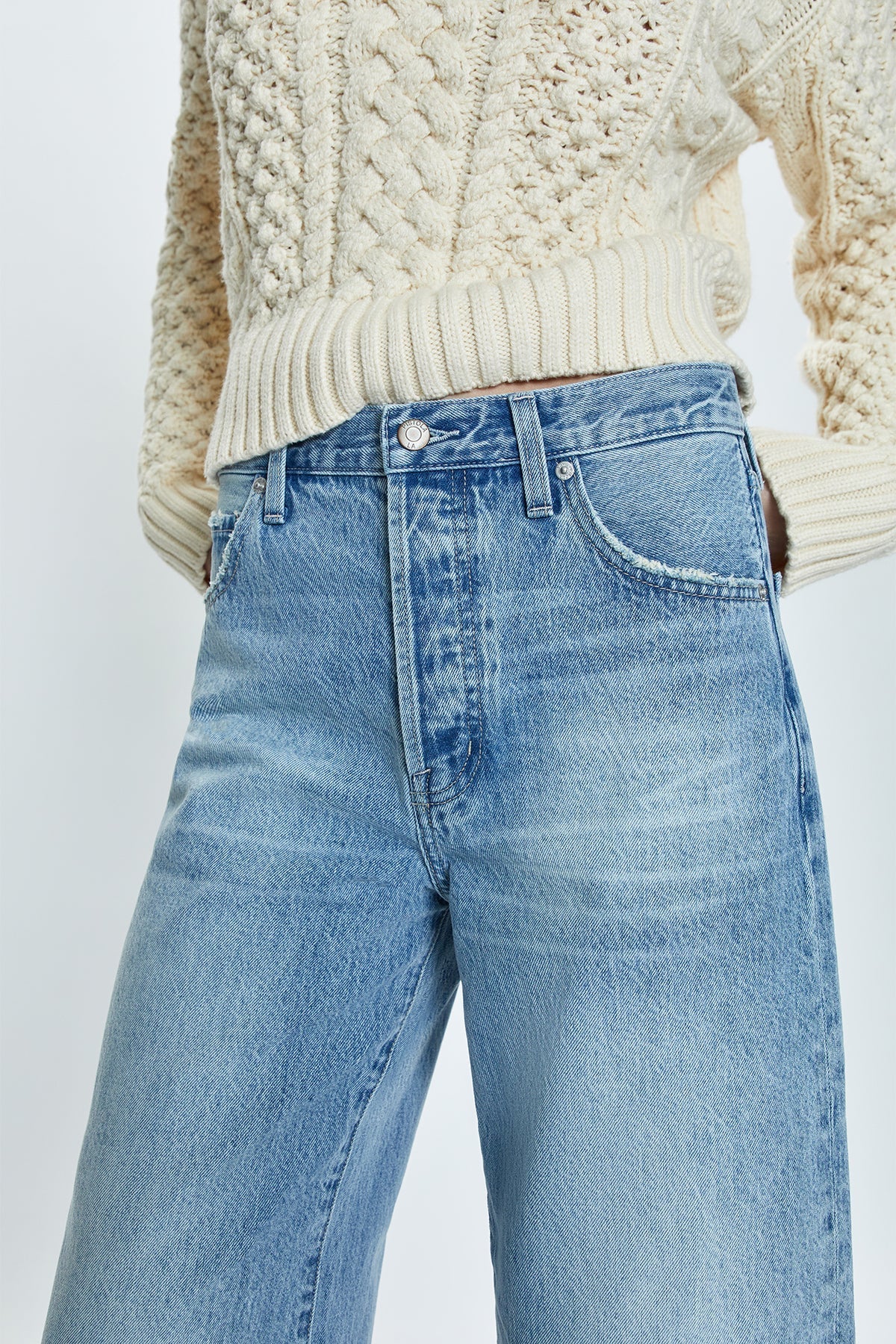 PISTOLA Ryder High Rise Cuffed Straight