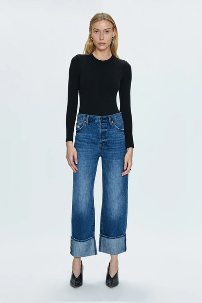 PISTOLA Ryder High Rise Cuffed Straight