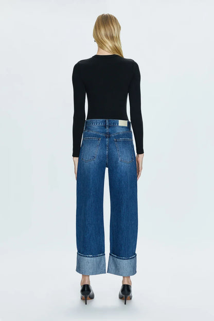 PISTOLA Ryder High Rise Cuffed Straight