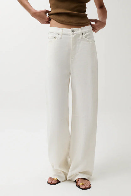 PISTOLA Sydney High Rise Bowed Linen Wide Leg