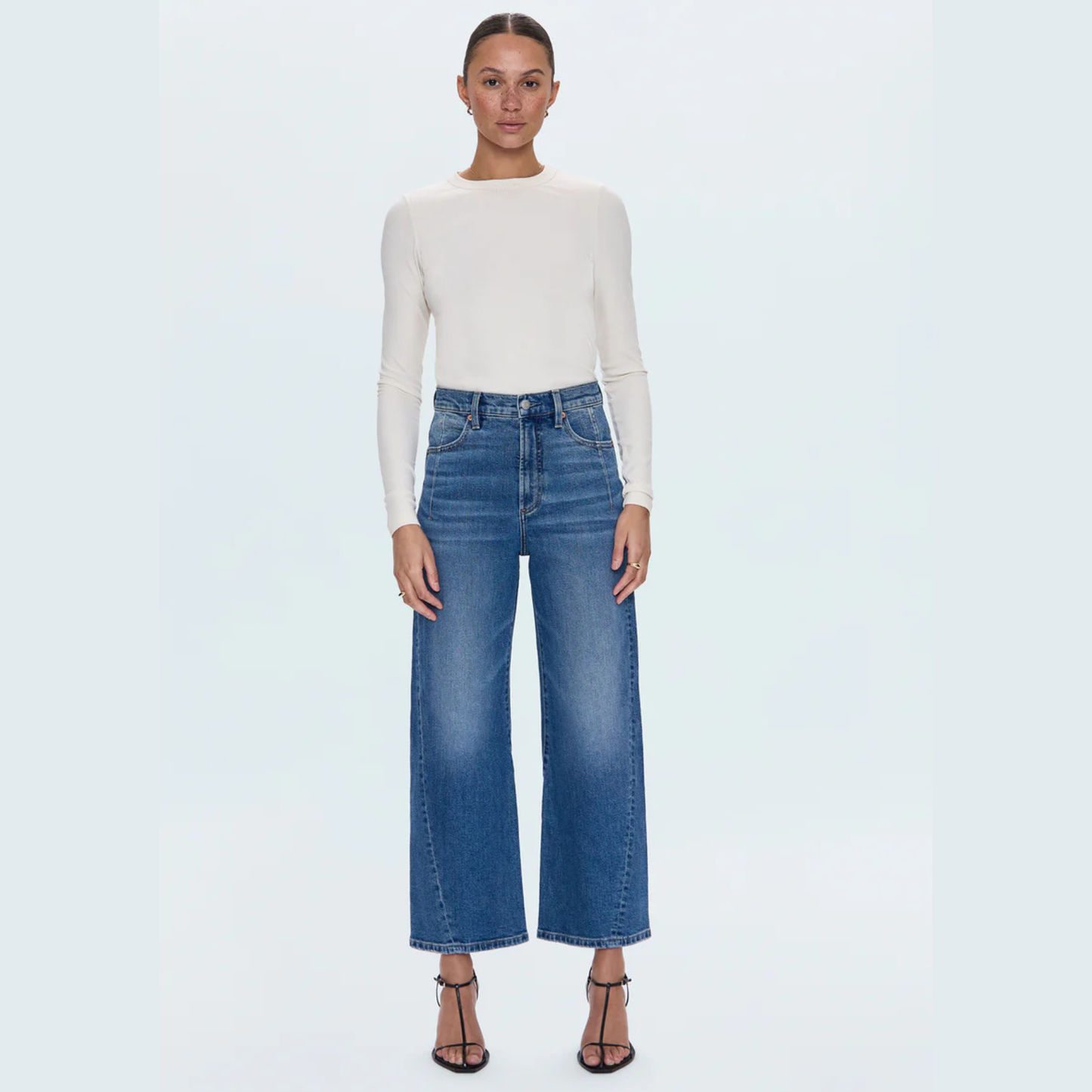 PISTOLA Kyra High Rise Bowed Ankle Women's Jeans