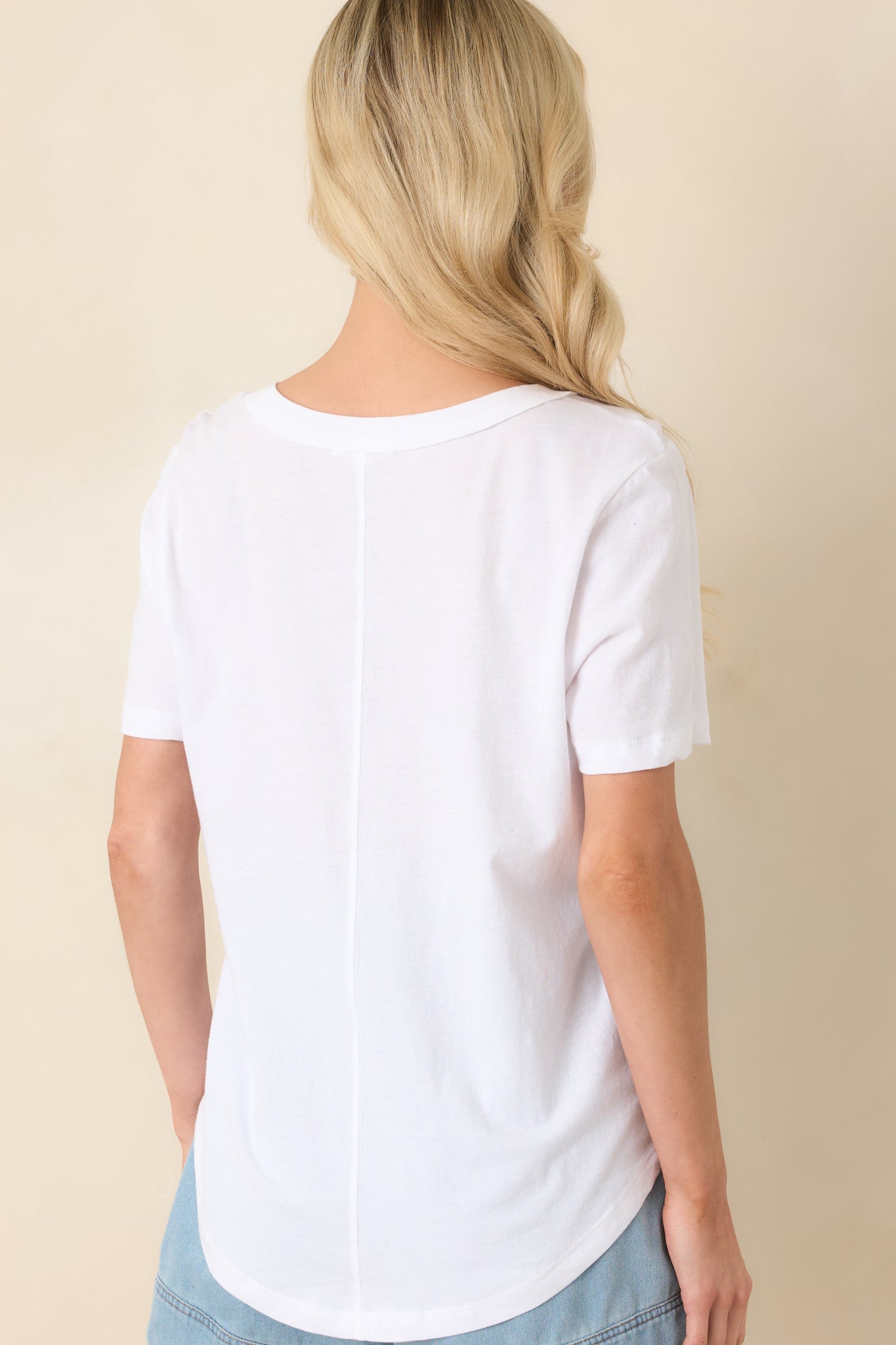 Z Supply White Elara Cotton Jersey Top