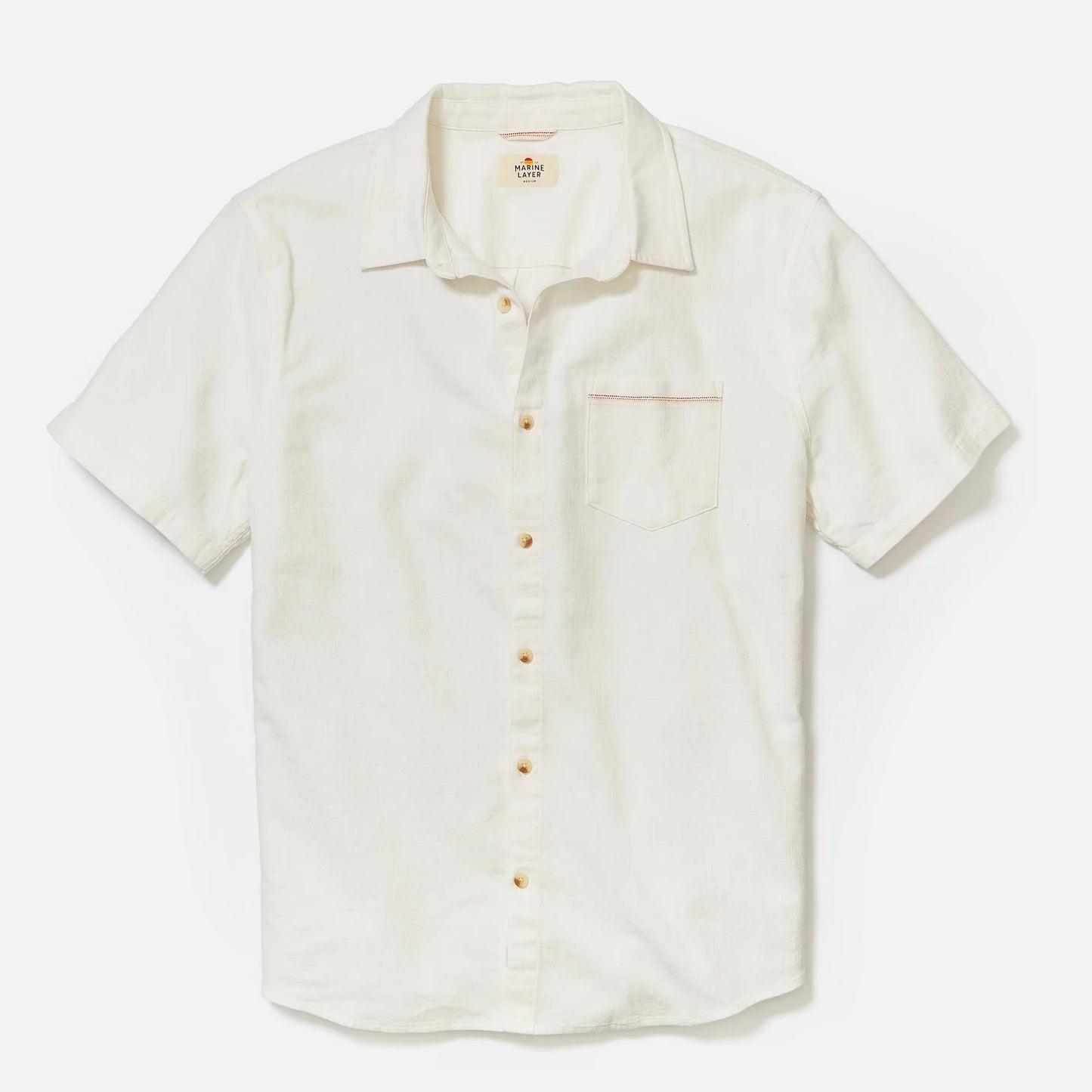 Marine Layer Classic Stretch Selvage Short Sleeve Shirt