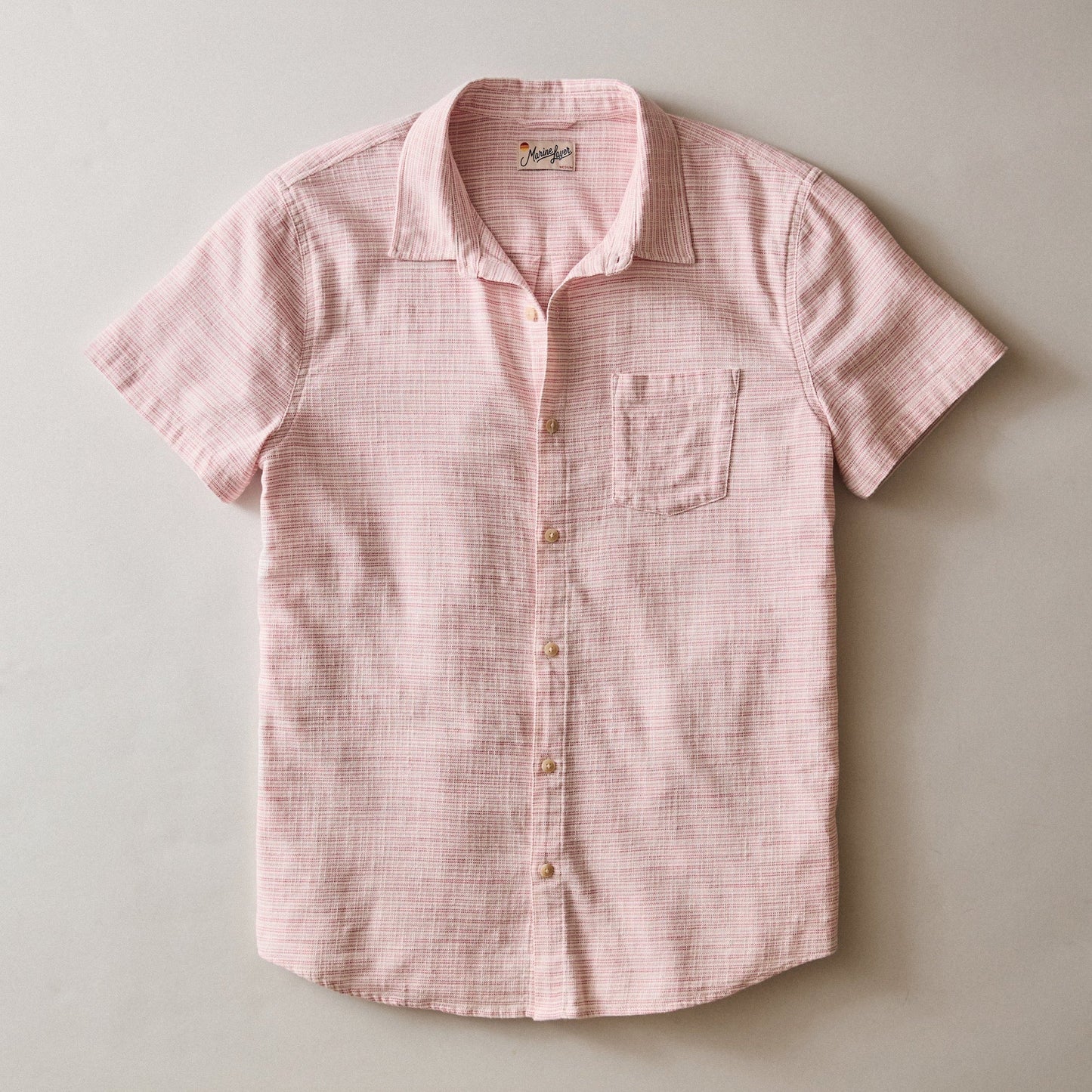 Marine Layer Classic Stretch Selvage Short Sleeve Shirt