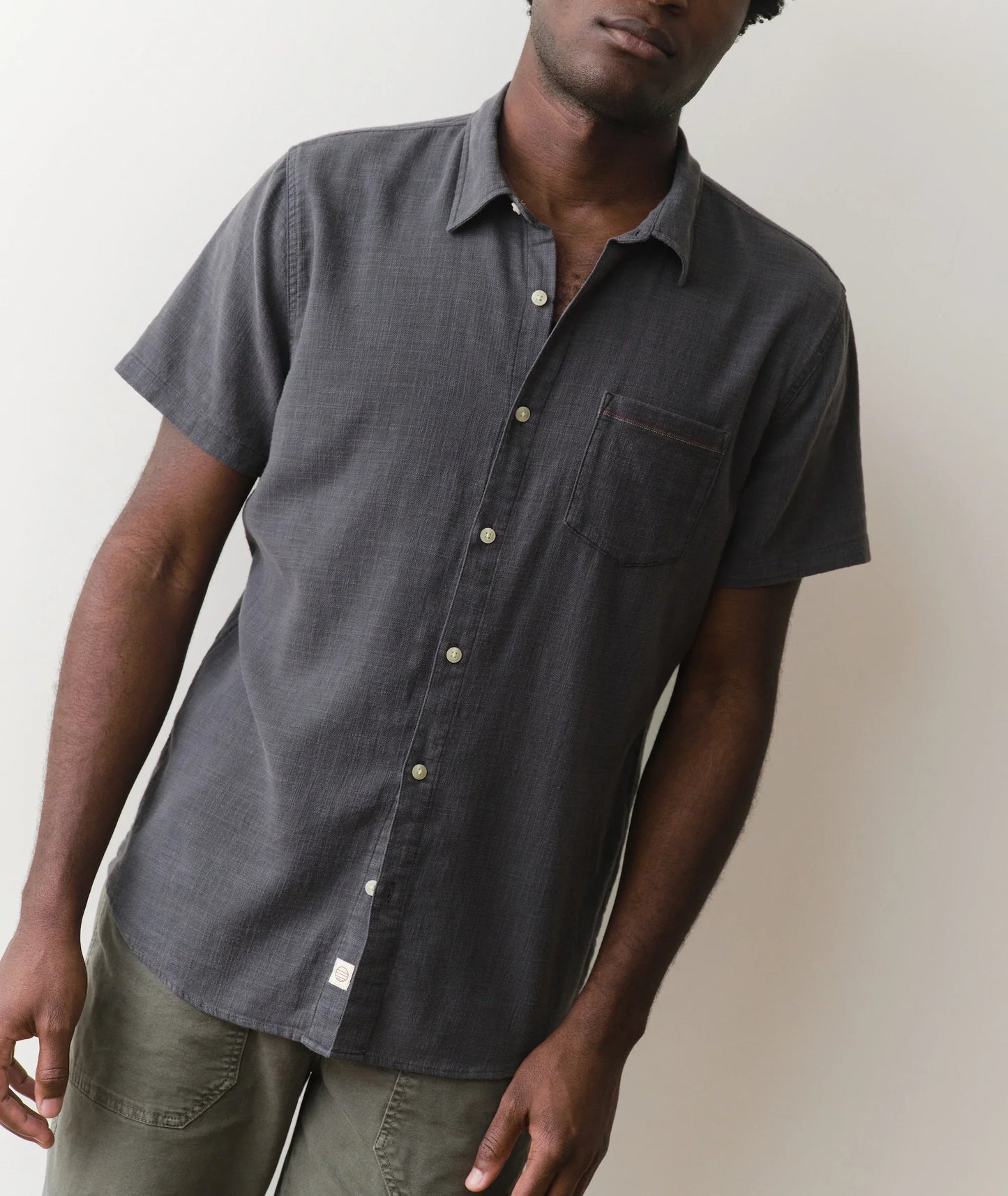 Marine Layer Classic Stretch Selvage Short Sleeve Shirt