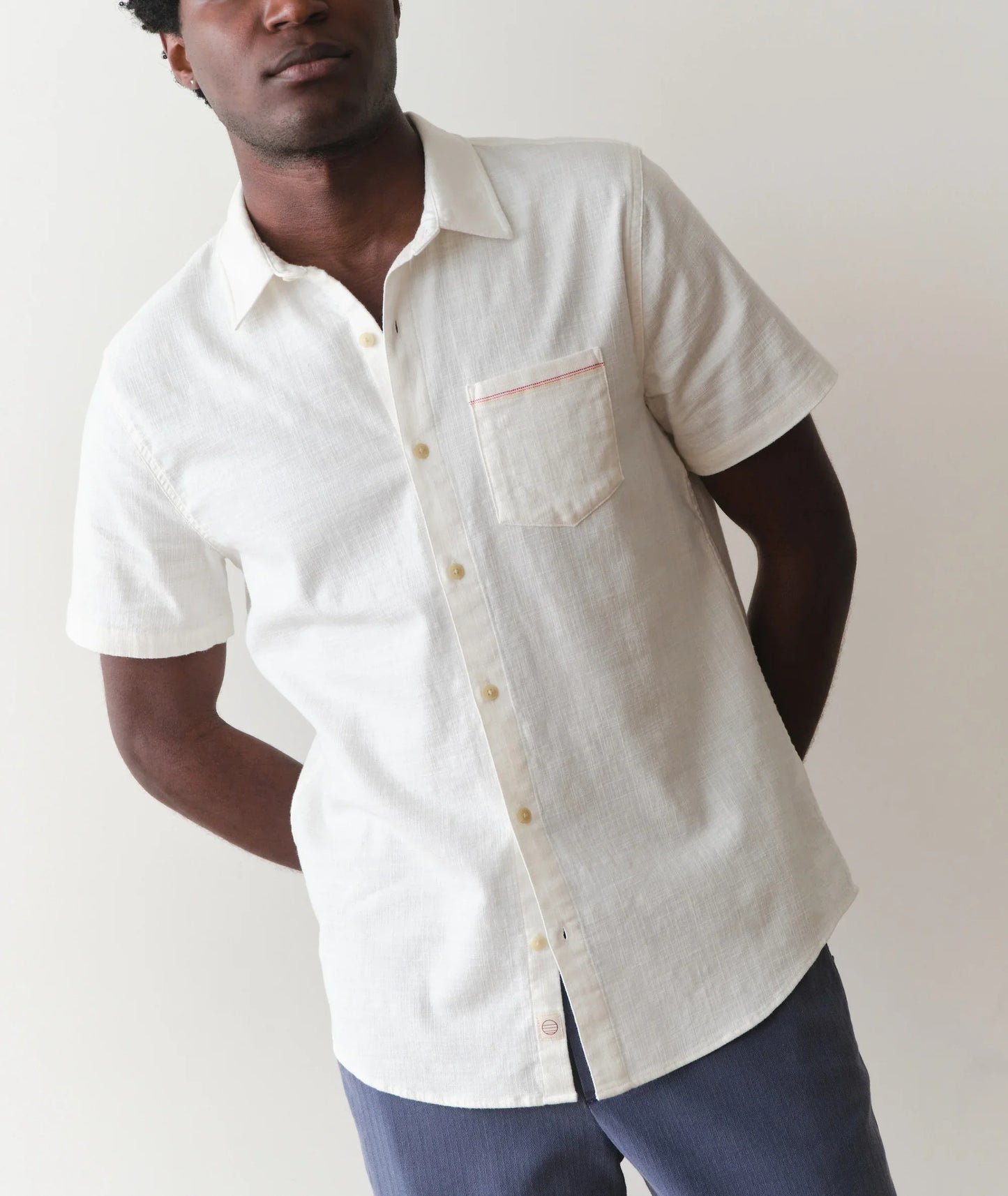 Marine Layer Classic Stretch Selvage Short Sleeve Shirt