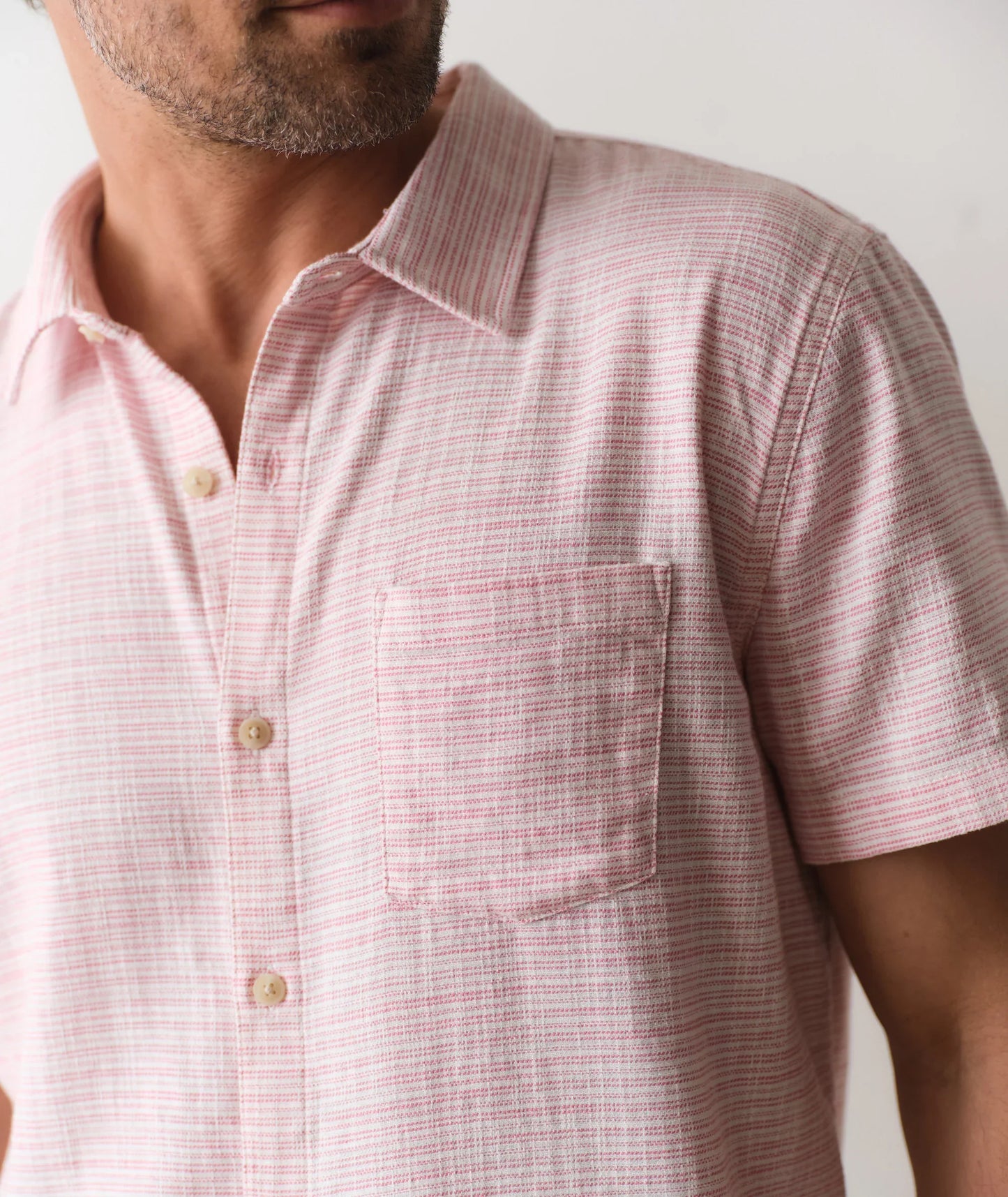 Marine Layer Classic Stretch Selvage Short Sleeve Shirt
