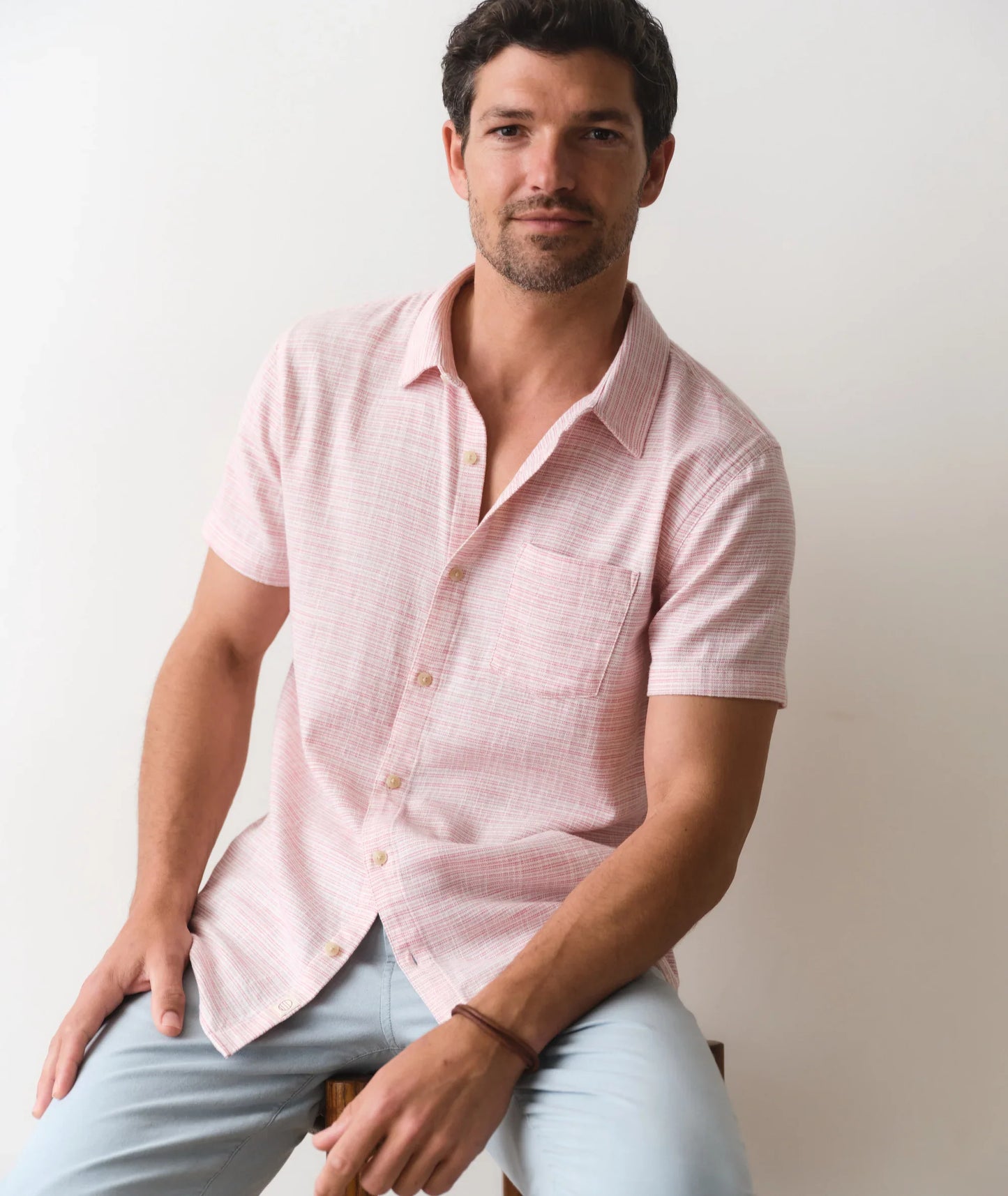 Marine Layer Classic Stretch Selvage Short Sleeve Shirt