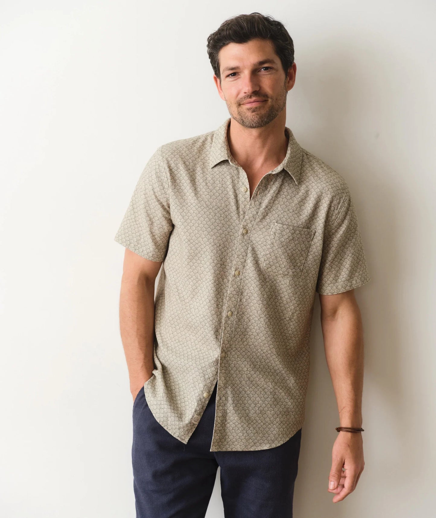 Marine Layer Classic Stretch Selvage Short Sleeve Shirt
