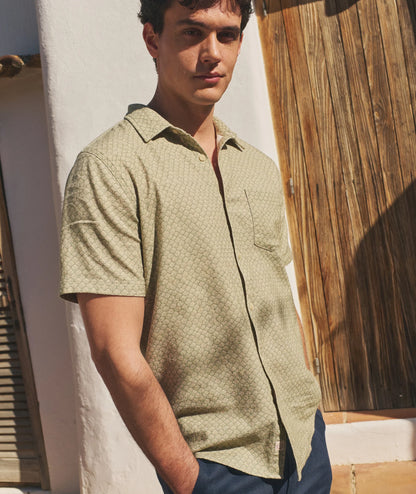 Marine Layer Classic Stretch Selvage Short Sleeve Shirt