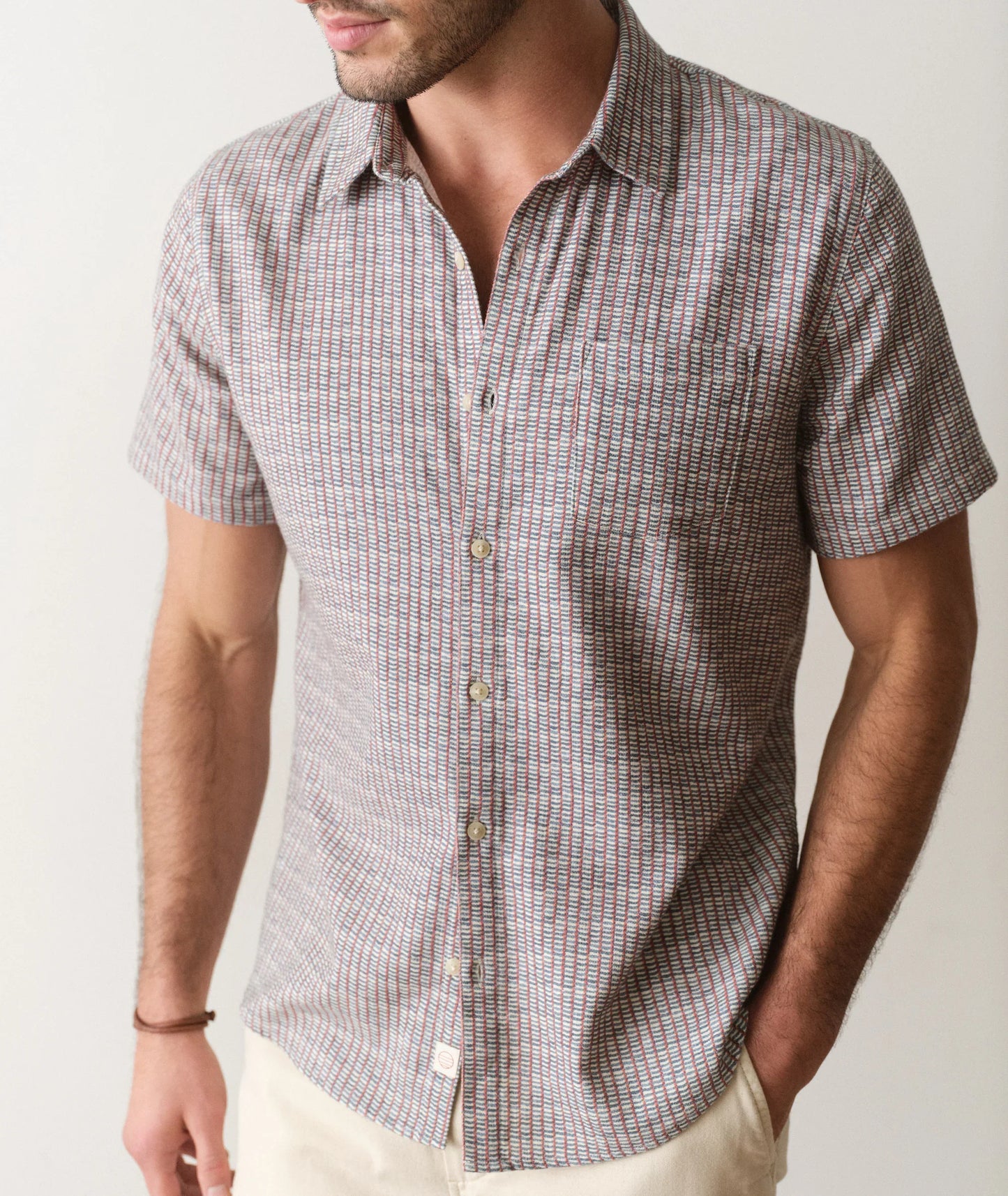 Marine Layer Classic Stretch Selvage Short Sleeve Shirt