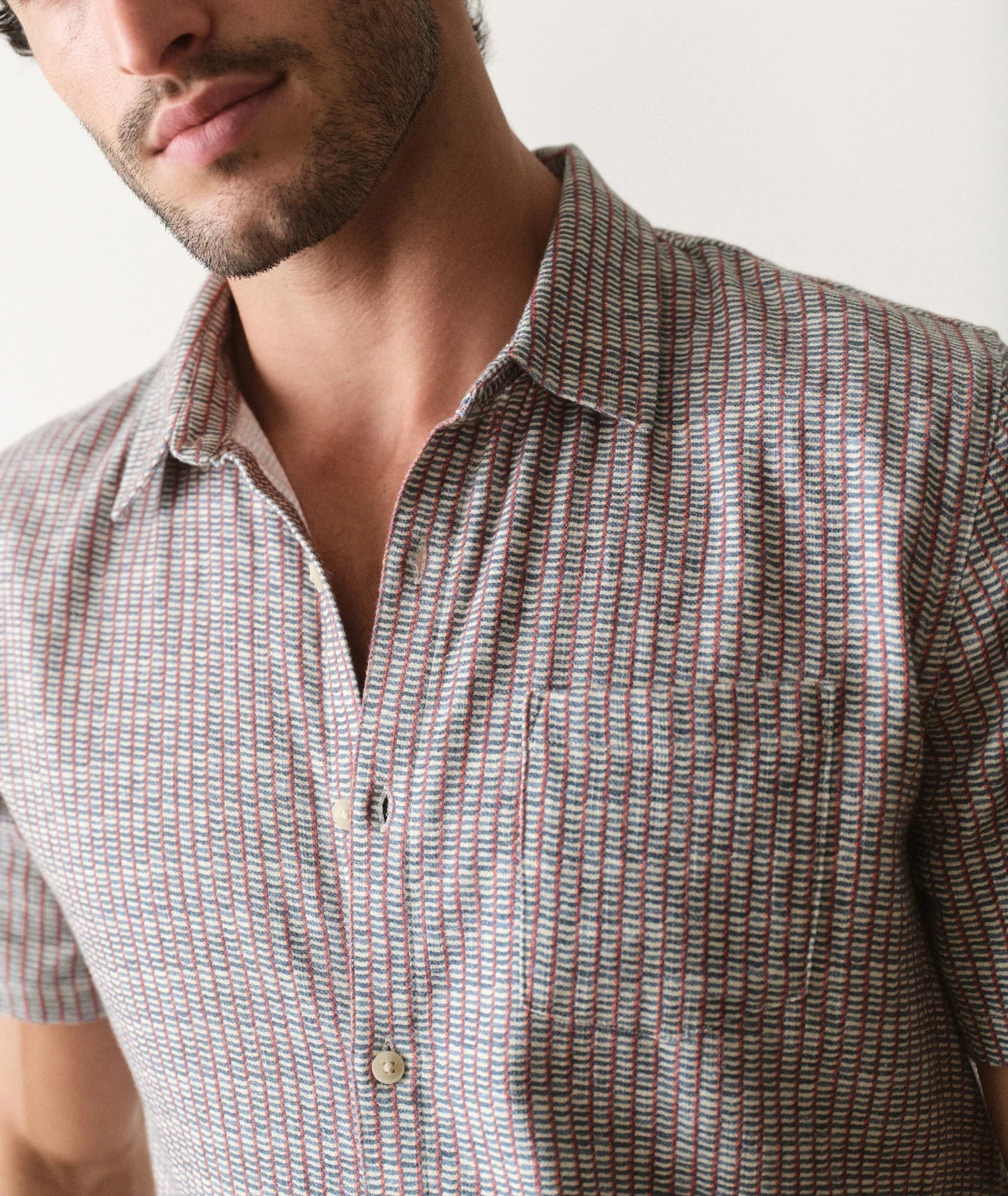 Marine Layer Classic Stretch Selvage Short Sleeve Shirt