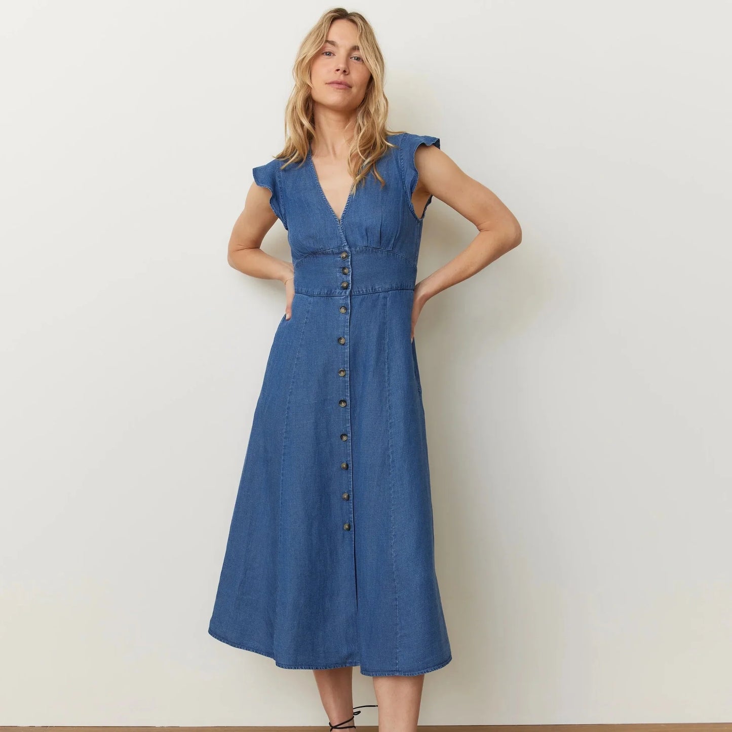Marine Layer Camila Midi Dress