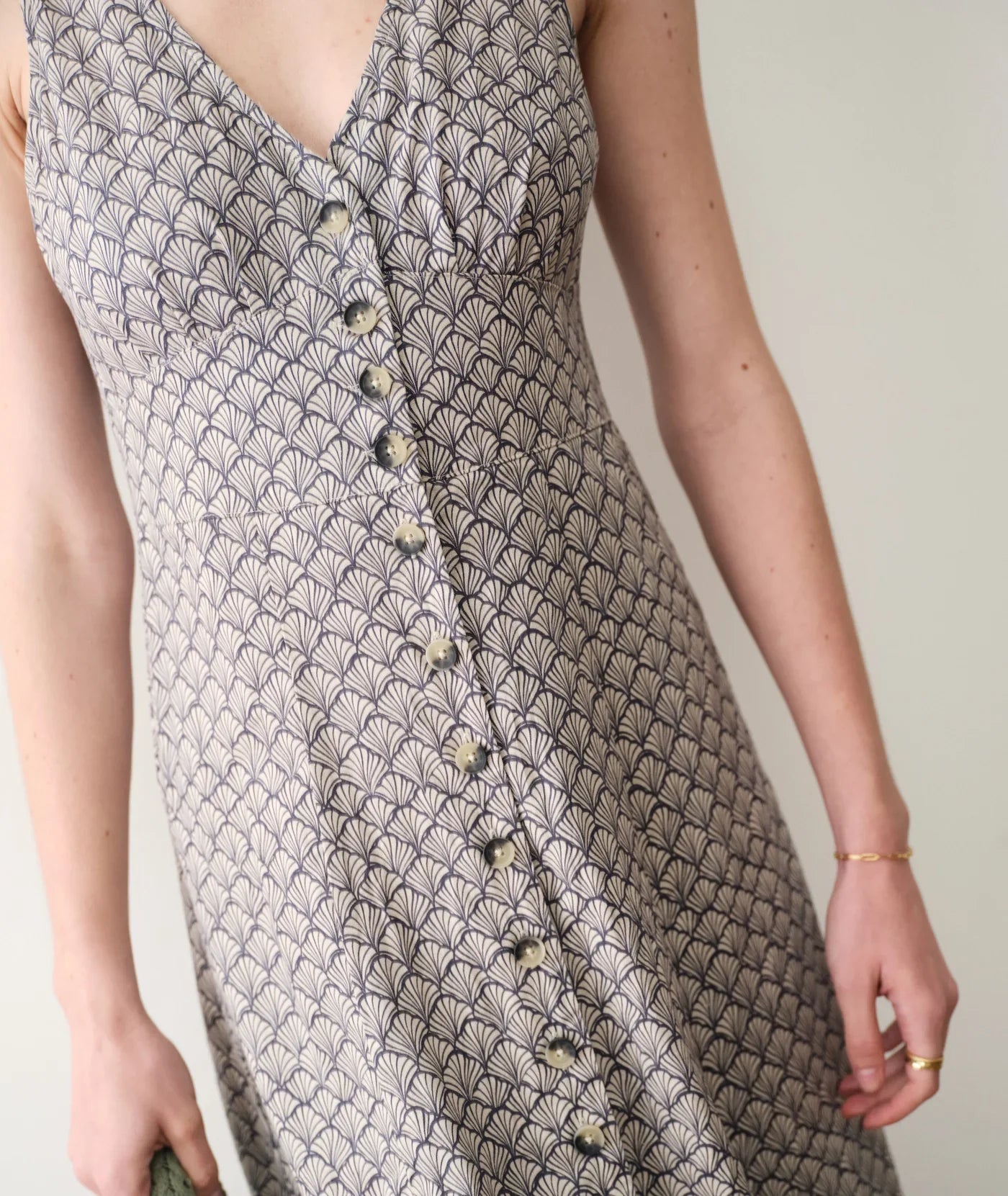 Camila Maxi Dress In Navy Seashell