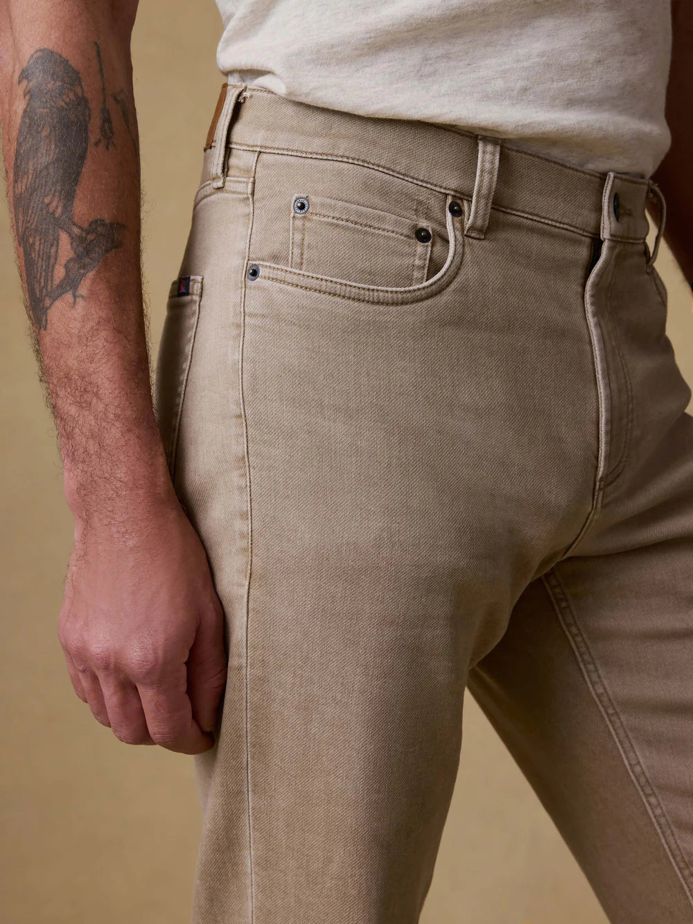 Faherty Stretch Terry 5-Pocket Pant