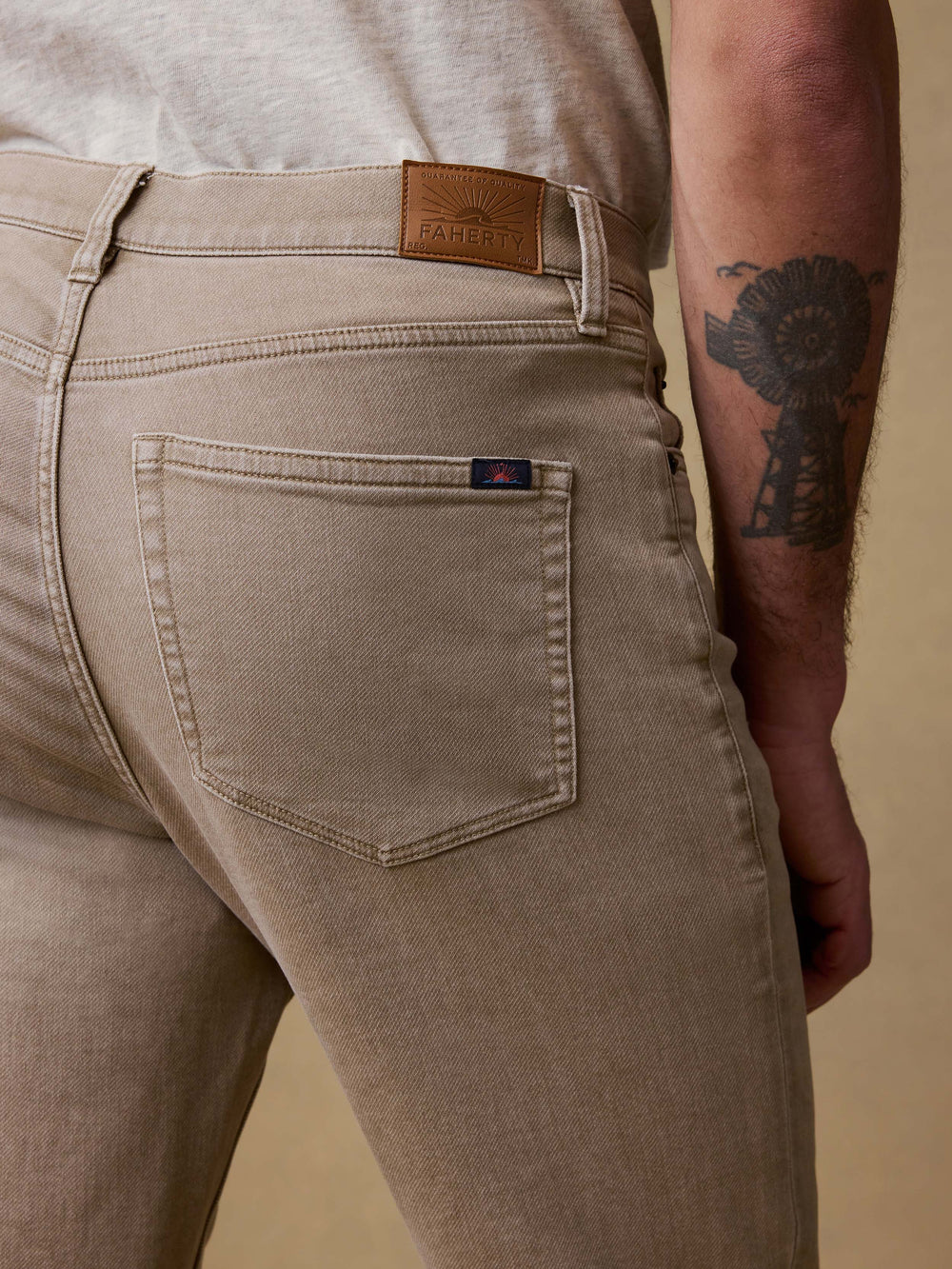 Faherty Stretch Terry 5-Pocket Pant