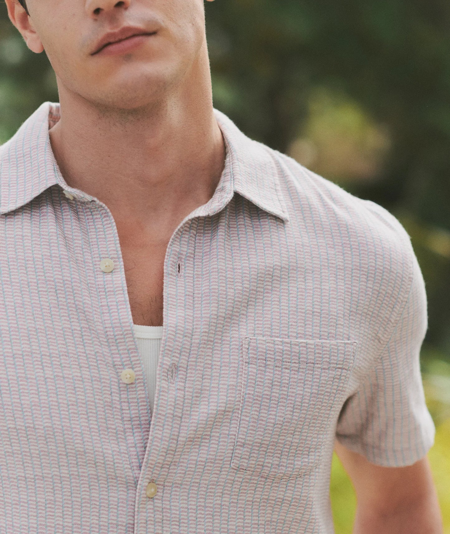 Marine Layer Classic Stretch Selvage Short Sleeve Shirt