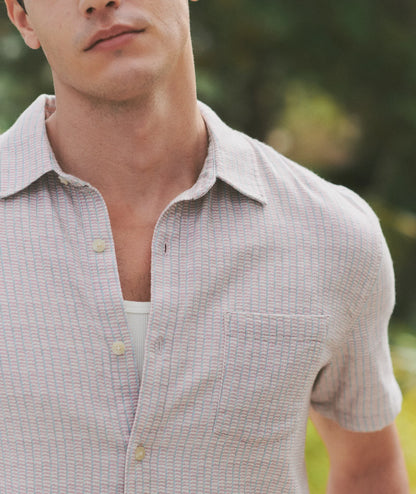 Marine Layer Classic Stretch Selvage Short Sleeve Shirt