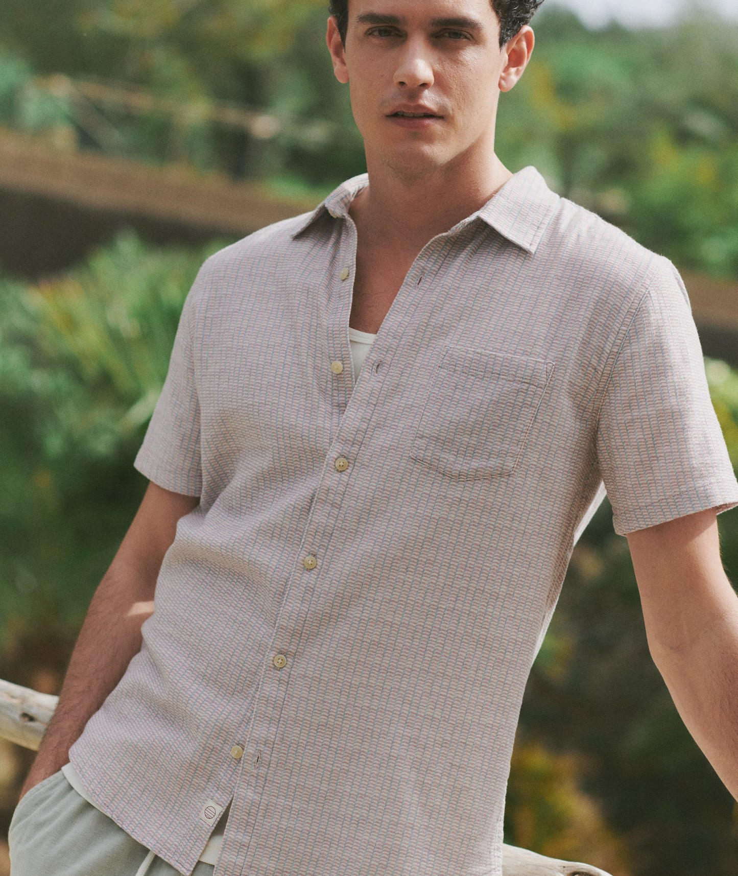Marine Layer Classic Stretch Selvage Short Sleeve Shirt