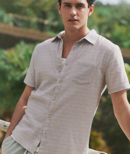 Marine Layer Classic Stretch Selvage Short Sleeve Shirt
