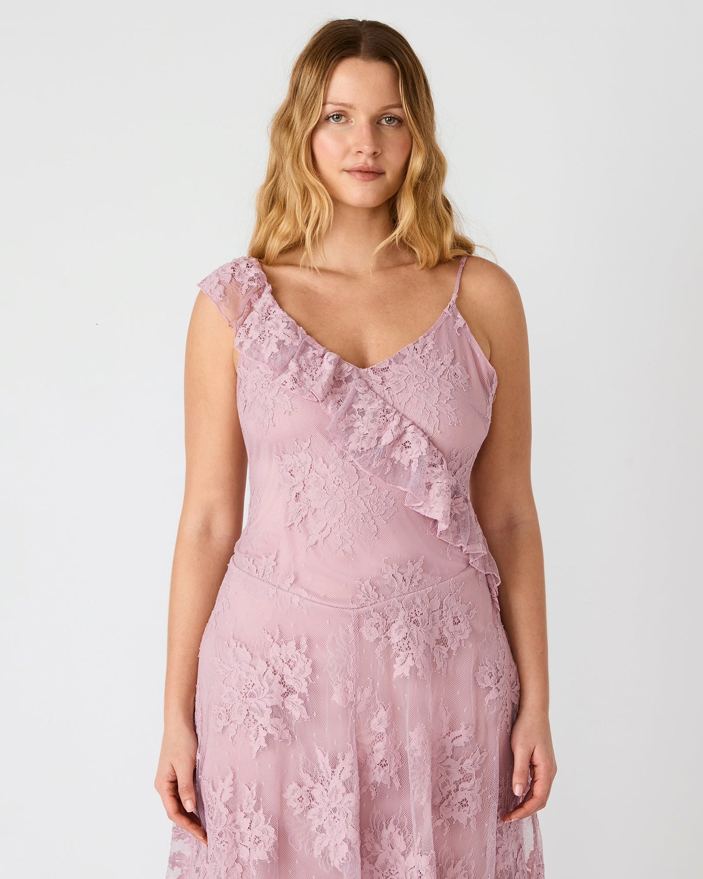 DARIELLA DRESS MAUVE SHADOWS