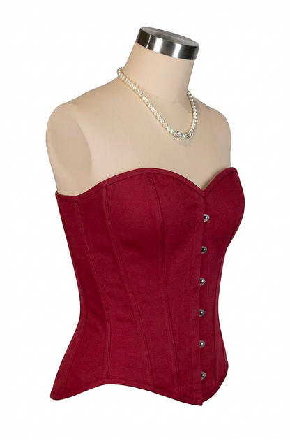 D'Amour Steel Boned Corset (Red)