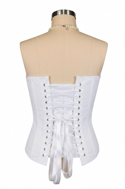 D'Amour Steel Boned Corset (Off White)