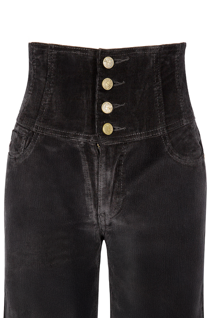 Boston Corset Corduroy Pants (Black)