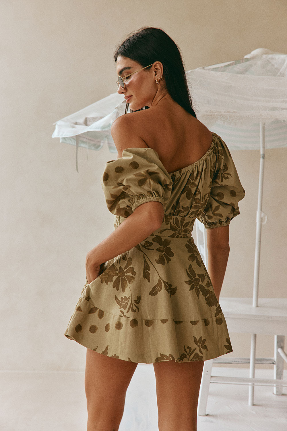 Xana Dress - Ancienne Green
