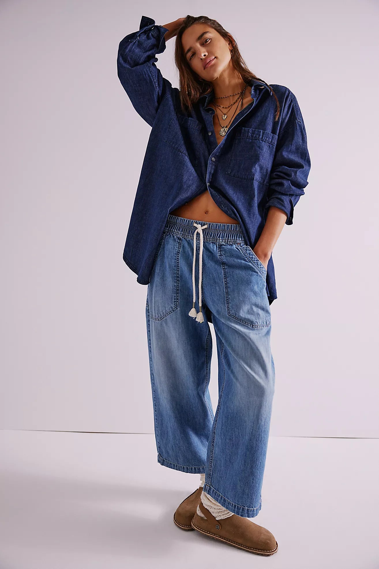 Free People Easy Peasy Pull-On Jeans