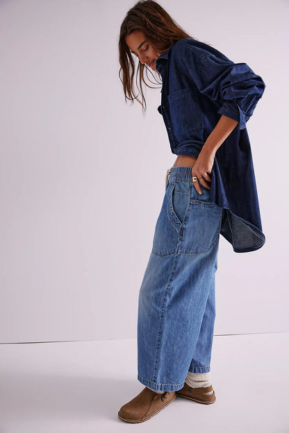 Free People Easy Peasy Pull-On Jeans