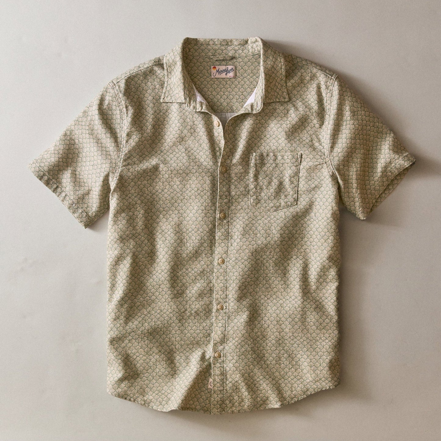 Marine Layer Classic Stretch Selvage Short Sleeve Shirt