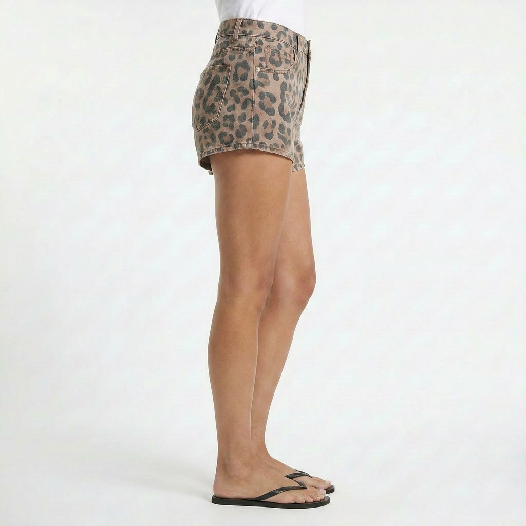 Now or Never Printed Shorts in Brown Sugar