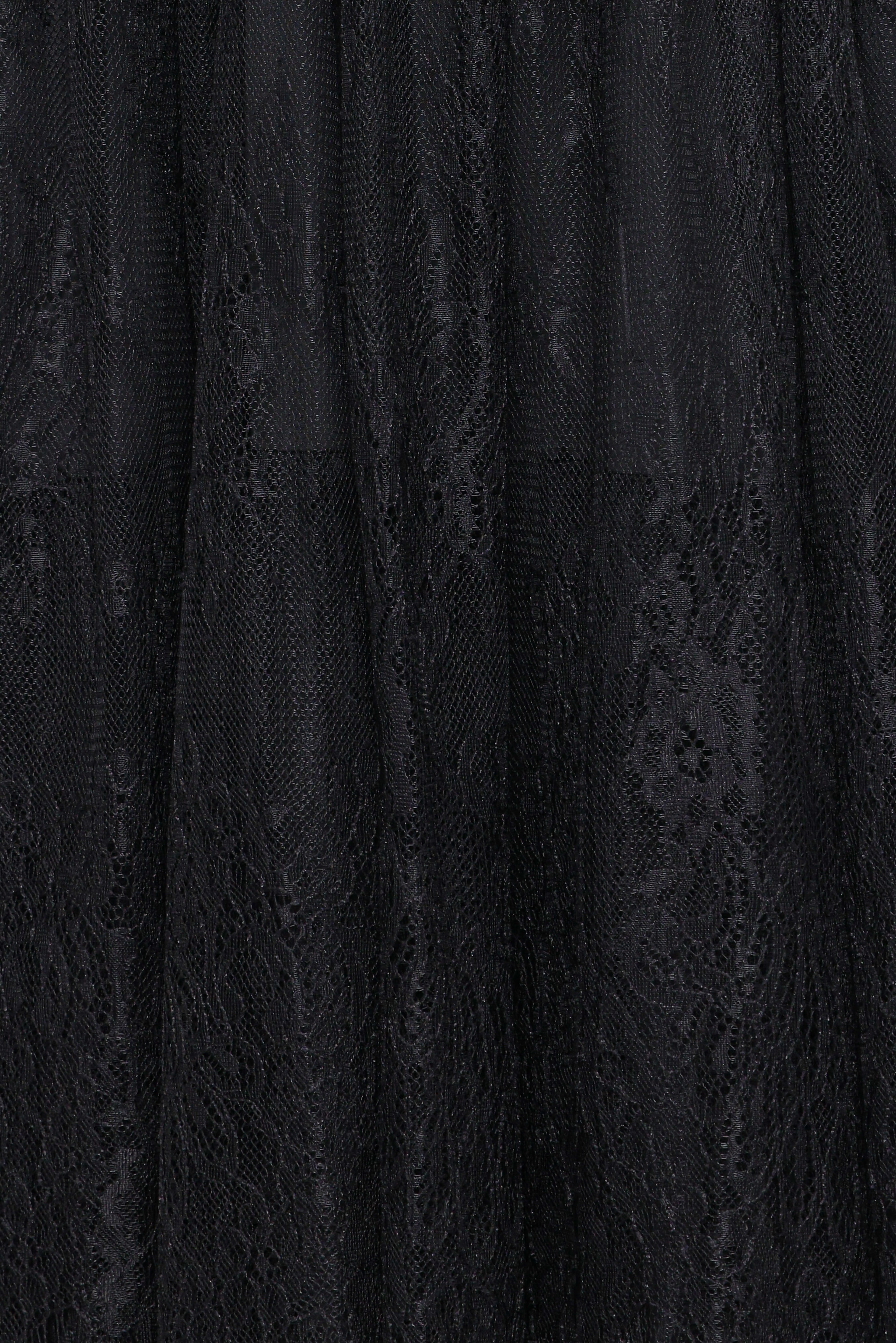 Bloom Strapless Maxi Dress - Black Lace
