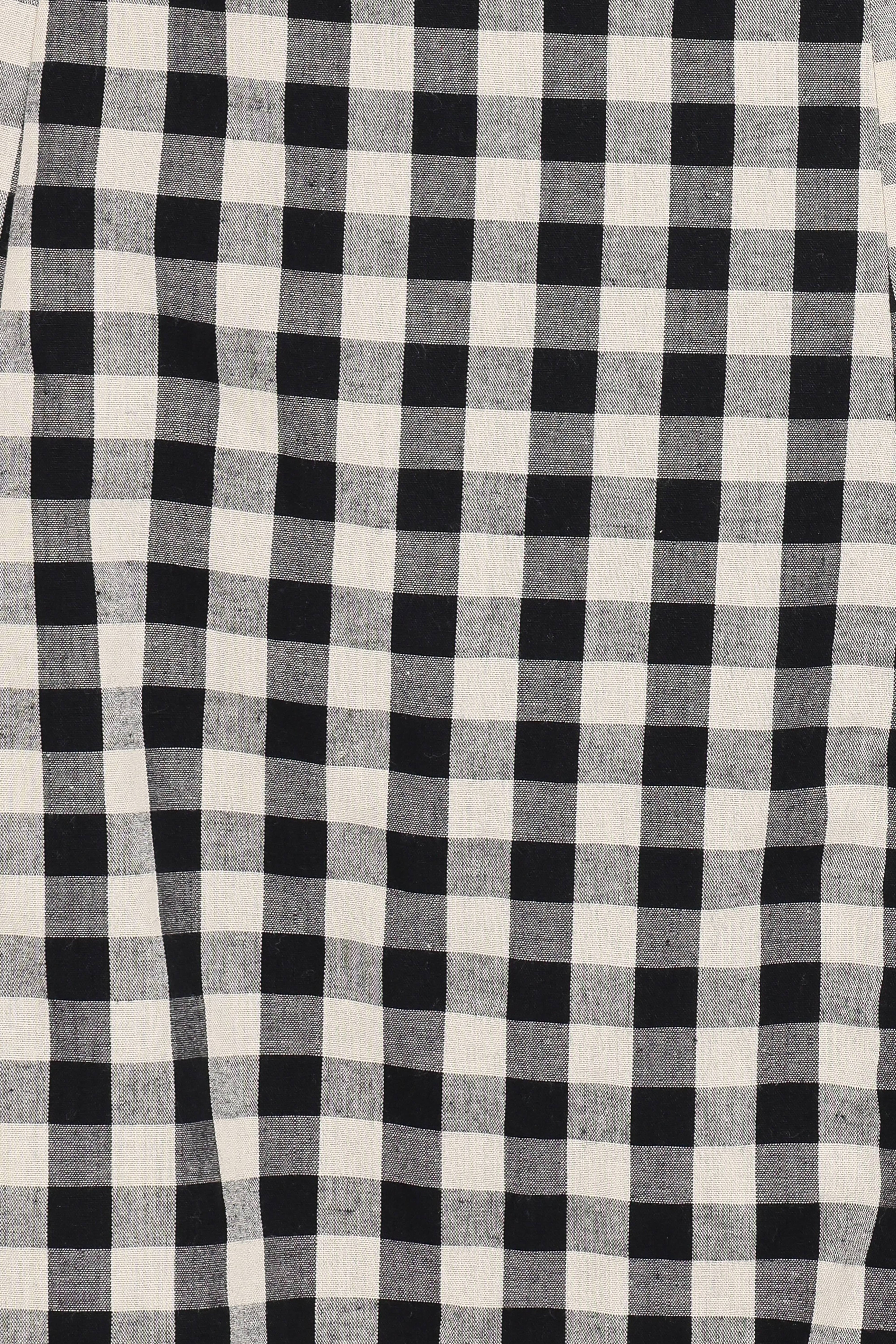 Circe Mini Dress - Black Gingham