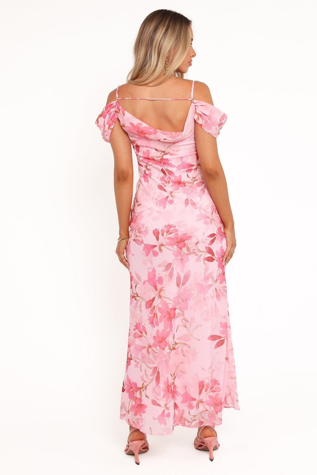 Esther Midi Dress - Pink Floral