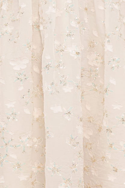 Lillan Mini Dress - Ivory Sequin
