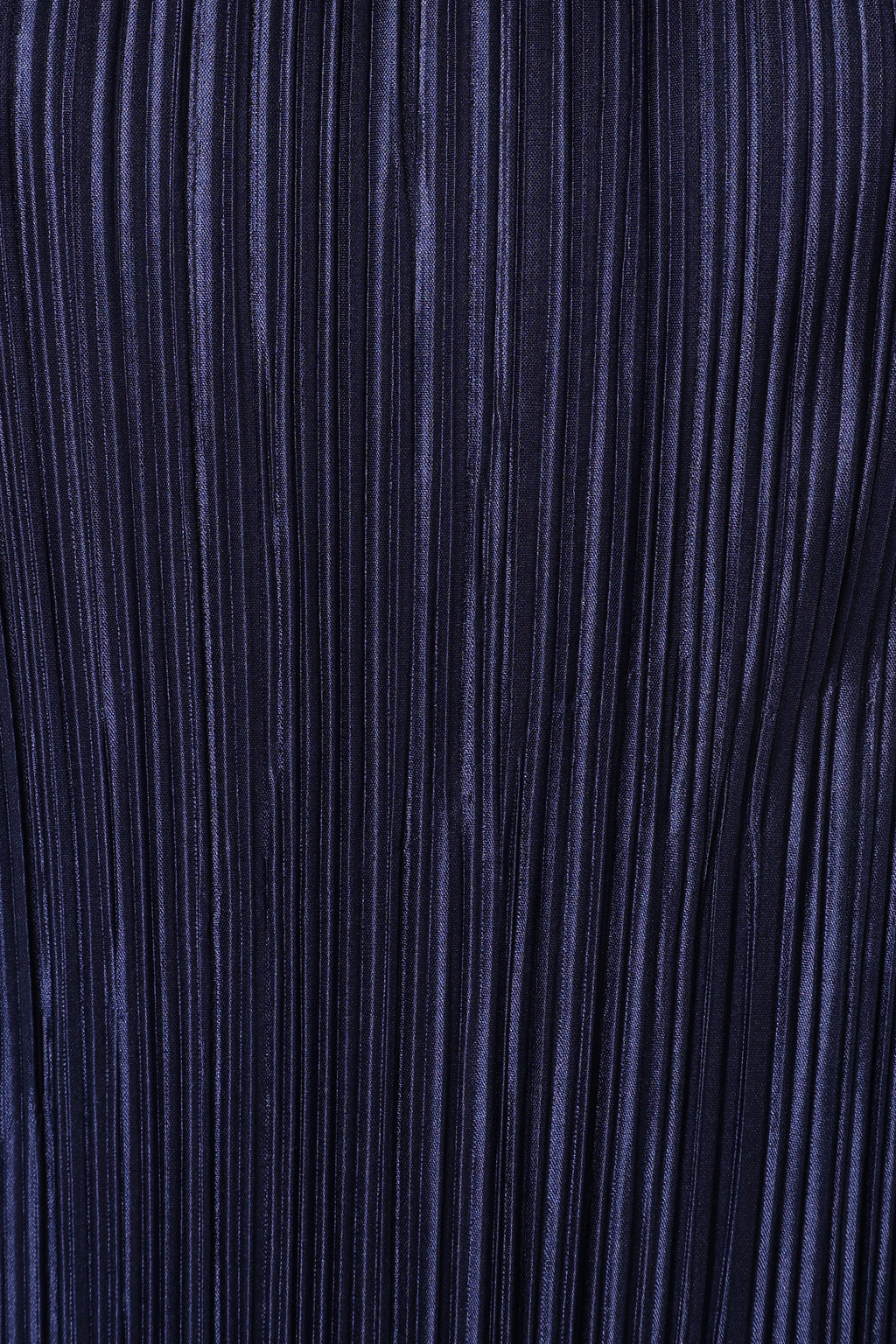Melody Plisse Halter Maxi Dress - Navy